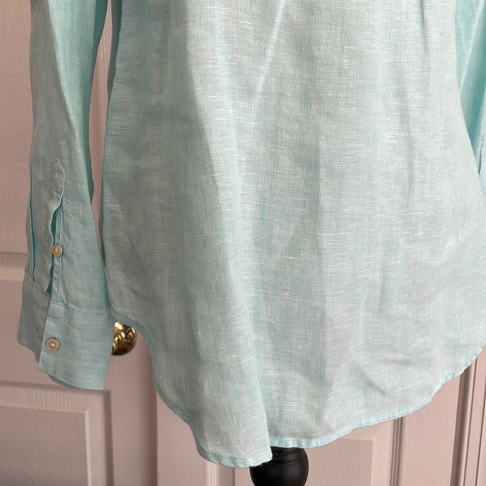 Talbots 100% Linen Buttons Down Shirt - image 7